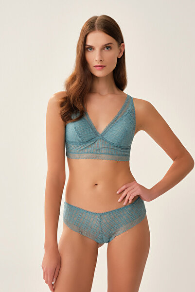 Dagi Petrol Non-Wireless Bralette Bra