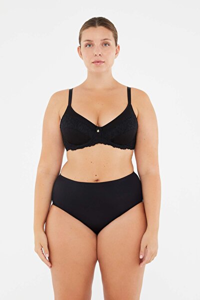 Dagi Schwarzer Veronica-BH mit Accessoire-Detail