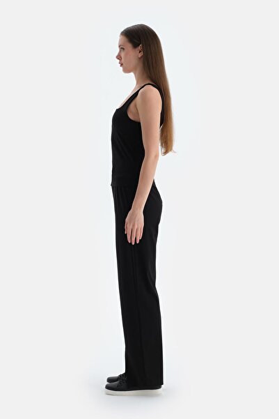 Dagi Black Ribbed Trousers