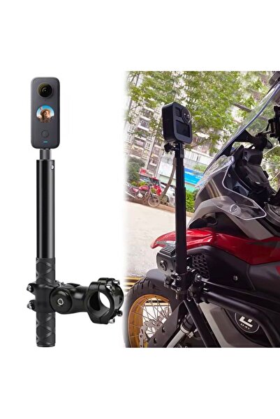 fimtech İnsta360 Uyumlu Invisible Selfie Çubuğu (Görünmez) ve Motosiklet Bağl...