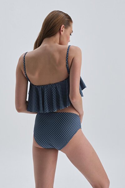 Dagi Marine Covered Flounce Marine Bikini Top