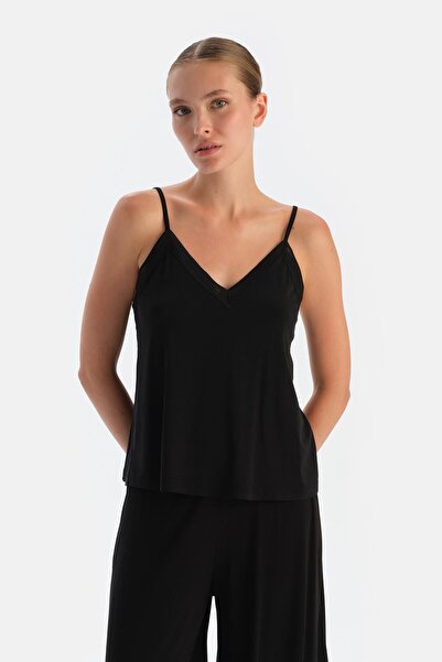 Dagi Siyah Basic Ince Askılı Atlet