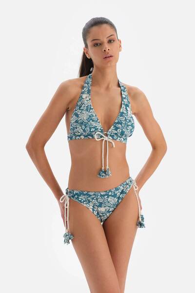 Dagi Verde - Fund de bikini cu talie normală ecru
