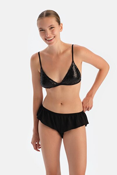 Dagi Chiloți negri cu volane