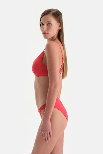 Dagi Red Normal Waist Bikini Bottom