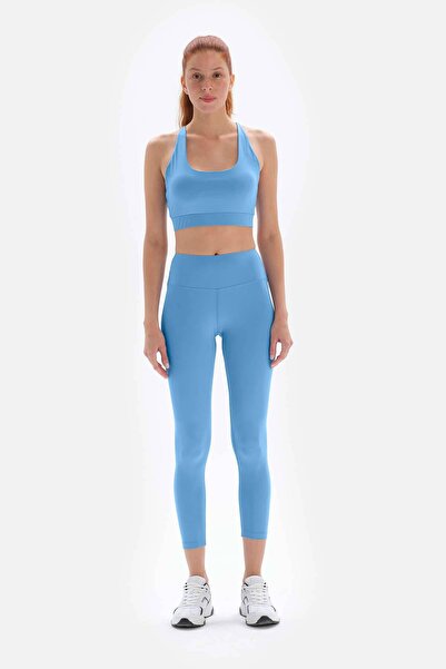 Dagi Light Blue Active Women's Long Leggings
