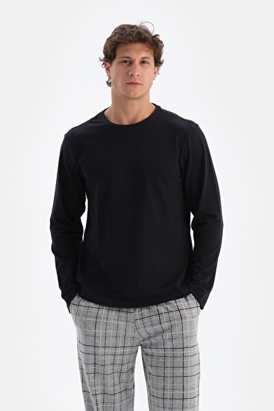 Dagi قميص رجالي باللون الأزرق الداكن