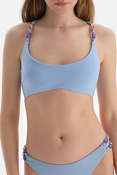 Dagi Blaues Bralette-Bikinioberteil