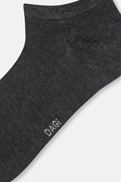 Dagi Anthracite Melange Men's Bamboo Booties Socks