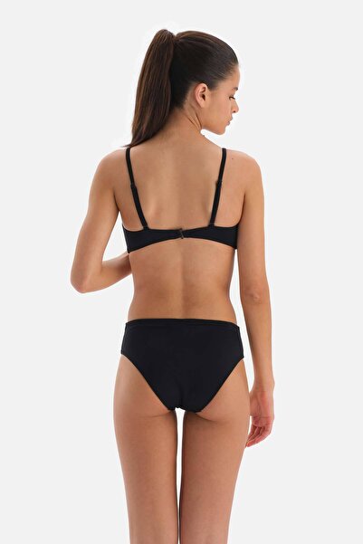 Dagi Μαύρο μπικίνι με στράπλες σχήμα V