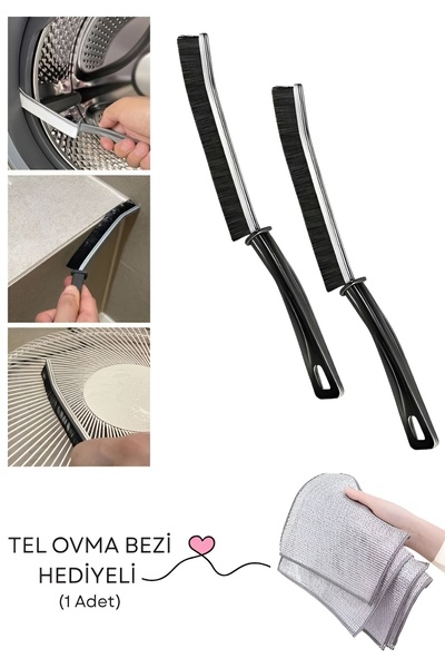 HİROS'H Çok Amaçlı Multi İnce Temizlik Fırçası Derz Arası Mutfak Lavabo Detay...