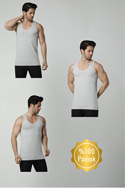 MODA 3-Pack Men's 100% Cotton Black Suprem Strap Tank Top & Comfortable Textu...