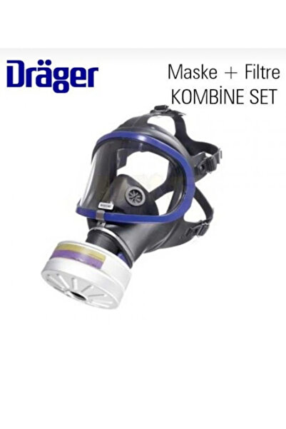 Dräger 6300 Tam Yüz Gaz Maskesi Abek Filtre