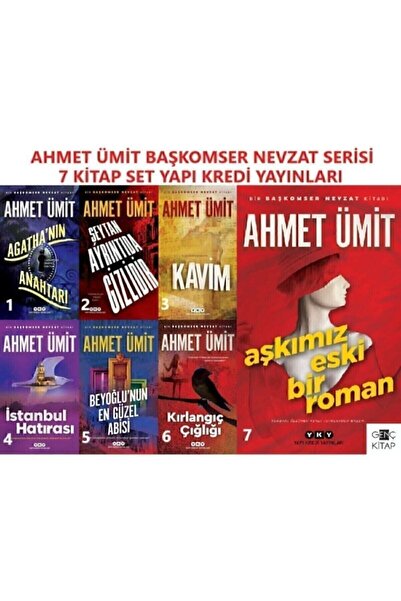 Yapı Kredi Yayınları Başkomser Nevzat Serisi 7 Kitap Set Aşkımız Eski Bir Roman Ahmet Ümit