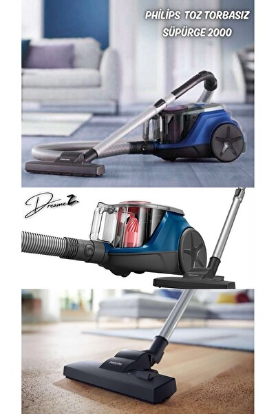 Philips Drmz En Hızlı 2000 Serisi Toz Torbasiz Elektrikli Süpürge, 750W,Super...