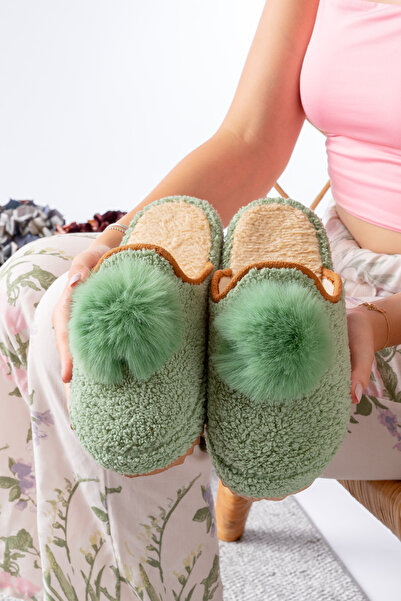 Slipcat Women's House Slippers Pompom Stylish Clothing Gift Dowry Bundle Guest Slippers