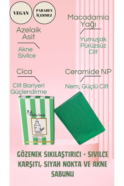 pilatesannesi Blackhead and Acne Facial Soap (Green Soap)