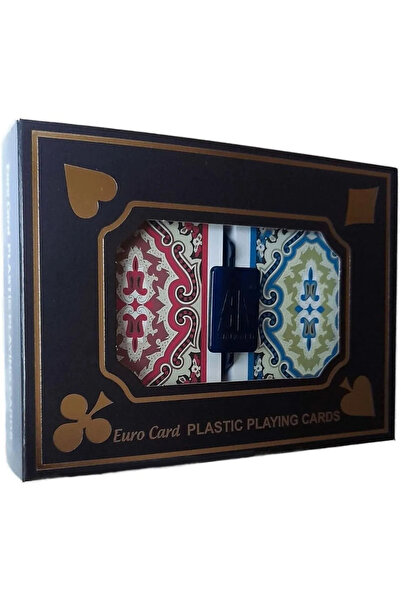 Star Plastic Bridge, Playing Cards, Double Deck with Hard Cover Box