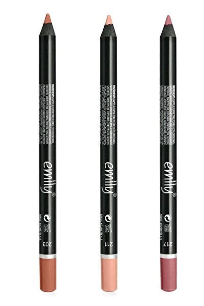 EMILY Golden Rose Emily Dudak Kalemi 3 'lü No:203-211-217