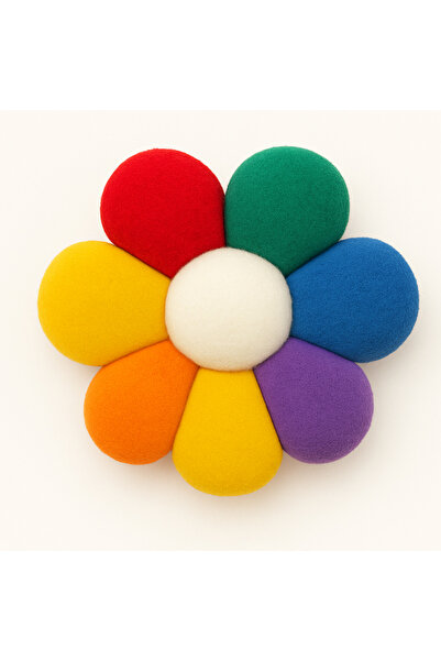 klubeconcept Pompom Daisy Flower Ornament Set of 10 - Decorative Handmade Flower