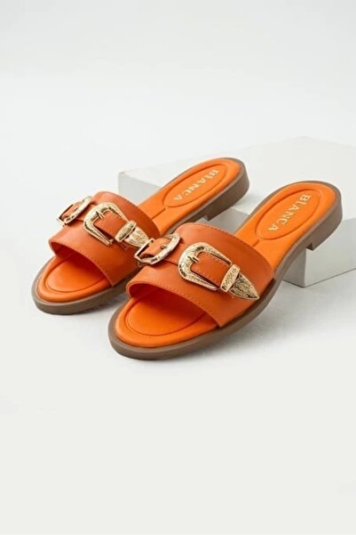 Vona Nova Sene Orange Skin Slippers