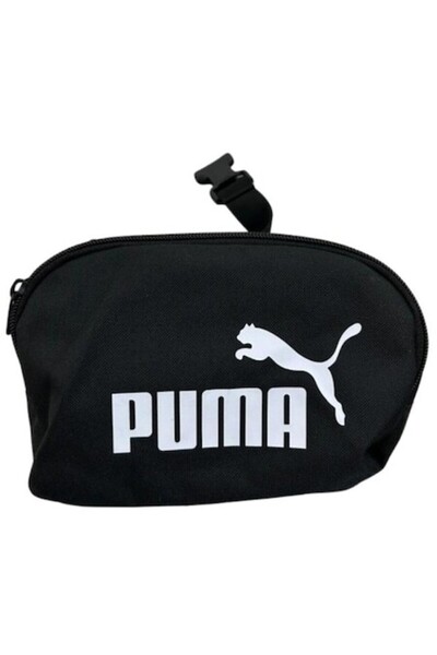 Puma Bag, White-Black, Adjustable Strap, Unisex