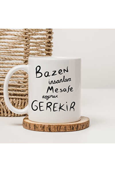 Er-Se Tasarım في بعض الأحيان يجب وضع المسافة بين الناس، كوب، كوب هدية، كوب ثلاثي