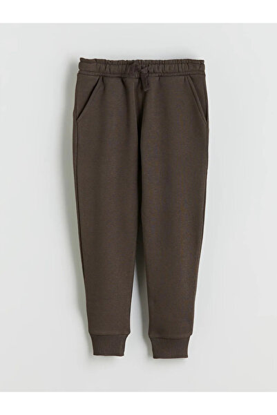 LC Waikiki LCW ECOKahverengi Beli Lastikli Erkek Çocuk Jogger Eşofman Altı