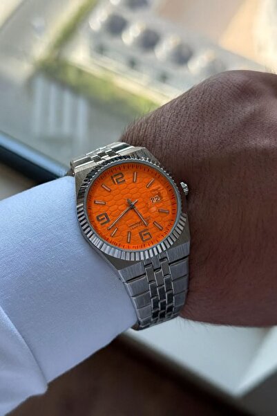 LOOQ Steel Cord with Calendar New Model Men's Wrist Watch A+Quality