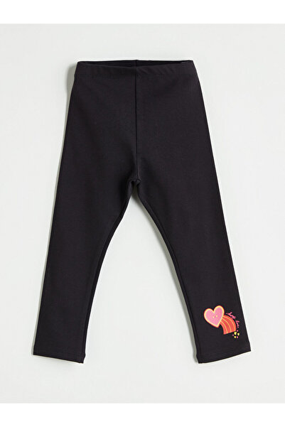 LC Waikiki Elasticated Waist Printed Girls' Leggings