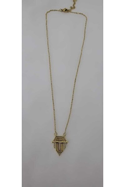 by kayra collection Steel Zircon Stone Serenay Series Necklace