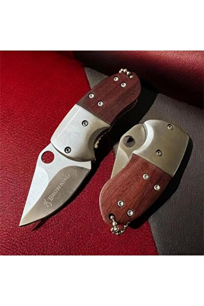 Browning 8-11 Mini Ahşap Saplı Cep Çakısı 12 cm
