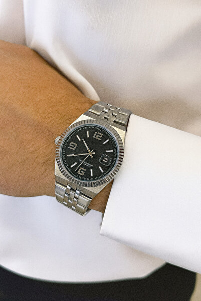 LOOQ Steel Cord with Calendar New Model Men's Wrist Watch A+Quality