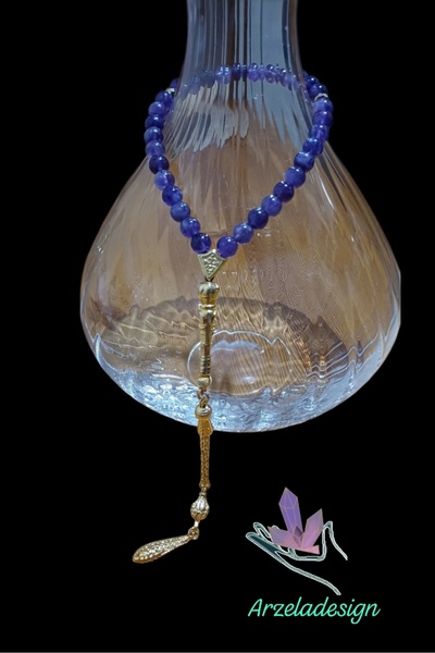 arzela Doğal Taş AMETİST ERKEK TESBİH 33 LÜ 7mm taş