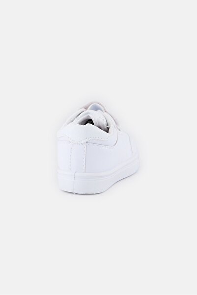 Josmo Toddlers Boy Leather Velcro Closure Shoes, White