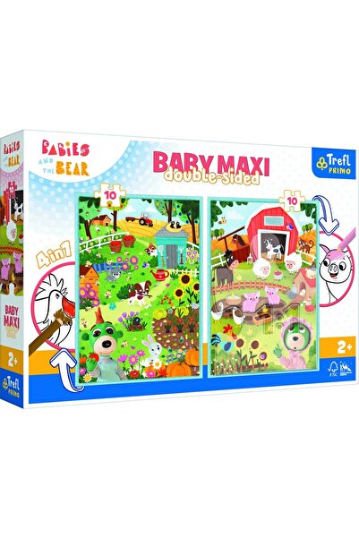 Trefl Puzzle 2x10 piese XXL - Baby Maxi Puzzle - Animal Babies