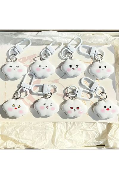 ÇAKRA Cloud Model Cute Figured Keychain Bag Ornament Charm (One Piece Is Sent Randomly.)