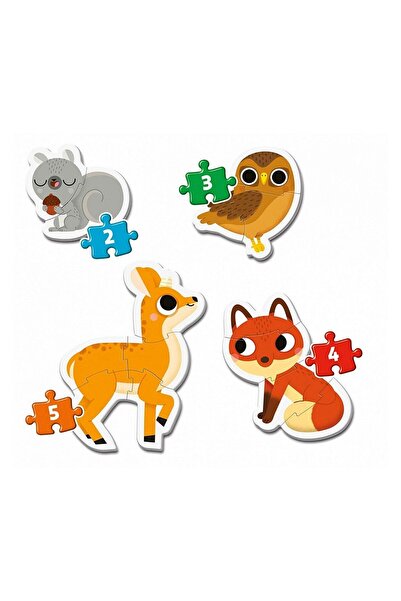 CLEMENTONI Παζλ 2/3/4/5 τεμαχίων - Το Πρώτο μου Παζλ - Ζώα του Δάσους (4 Παζλ)