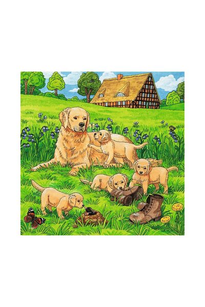 RAVENSBURGER Παζλ - Γάτες και Σκύλοι, 3x49 τεμάχια