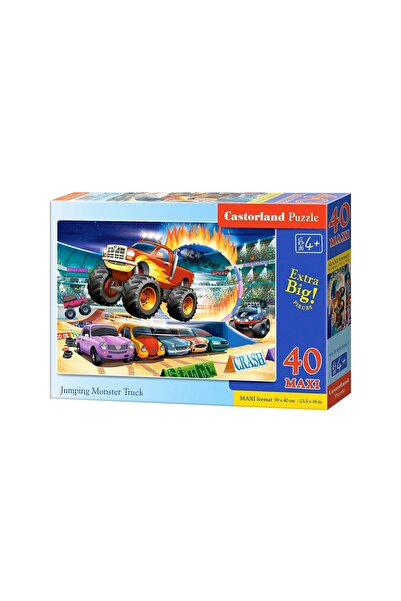 Castorland Puzzle - Jumping Monster Truck, 40 piese XXL