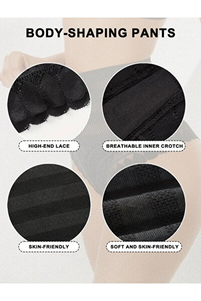 NADIA Chiloti Modelatori Cu Talie Inalta Culoare Neagra Masura L