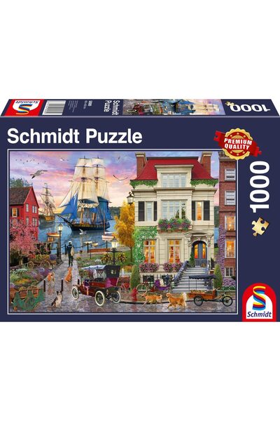Schmidt Puzzle 1000 piese - Ship in the Harbor