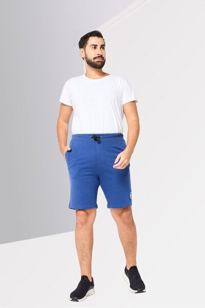 Cerruti 1881 Men Brand Logo Basic Shorts, Navy