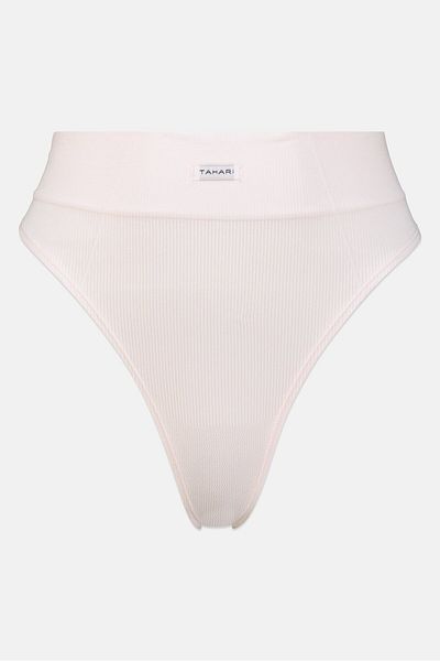 Tahari Women 5 Pieces Brand Logo Thong Panty, Multicolor