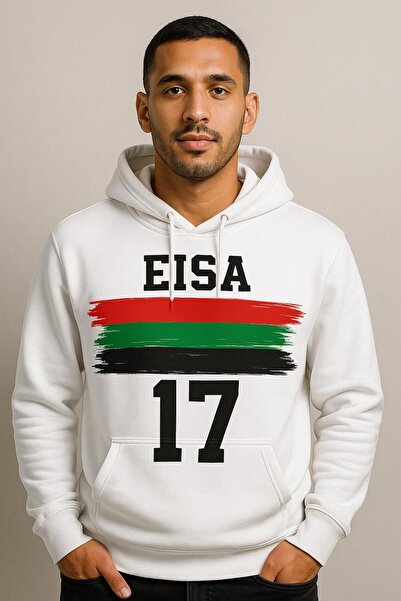 CLASSY.MODA سويت شيرت بقلنسوة من Eisa 17 – تصميم علم الإمارات العربية المتحدة...
