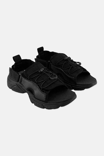 Reebok Men Hyperium Velcro Closure Athleisure Sandal, Black