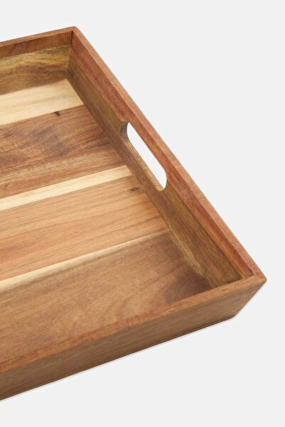 NANETTE LEPORE Wood Serving Tray, Natural Brown