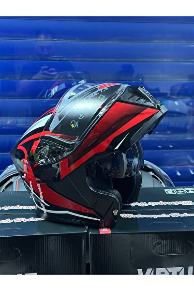 Palas Motor ÇENE AÇILIR GÜNEŞ GÖZLÜKLÜ ÇELİK MEKANİZMALI RS2 MOTOSİKLET KASKI ECE 22.06 SERTİFİKALI