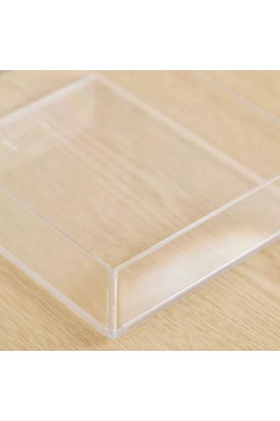 Home Box Crystal Stackable Vanity Tray - 15.6x19.1x4.8 cm