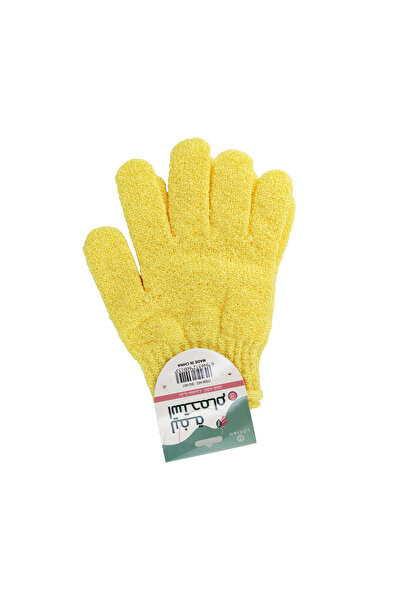 LOFIAN قفاز الاستحمام من لوفيان - ليفة استحمام - قطعتين - لون اصفر